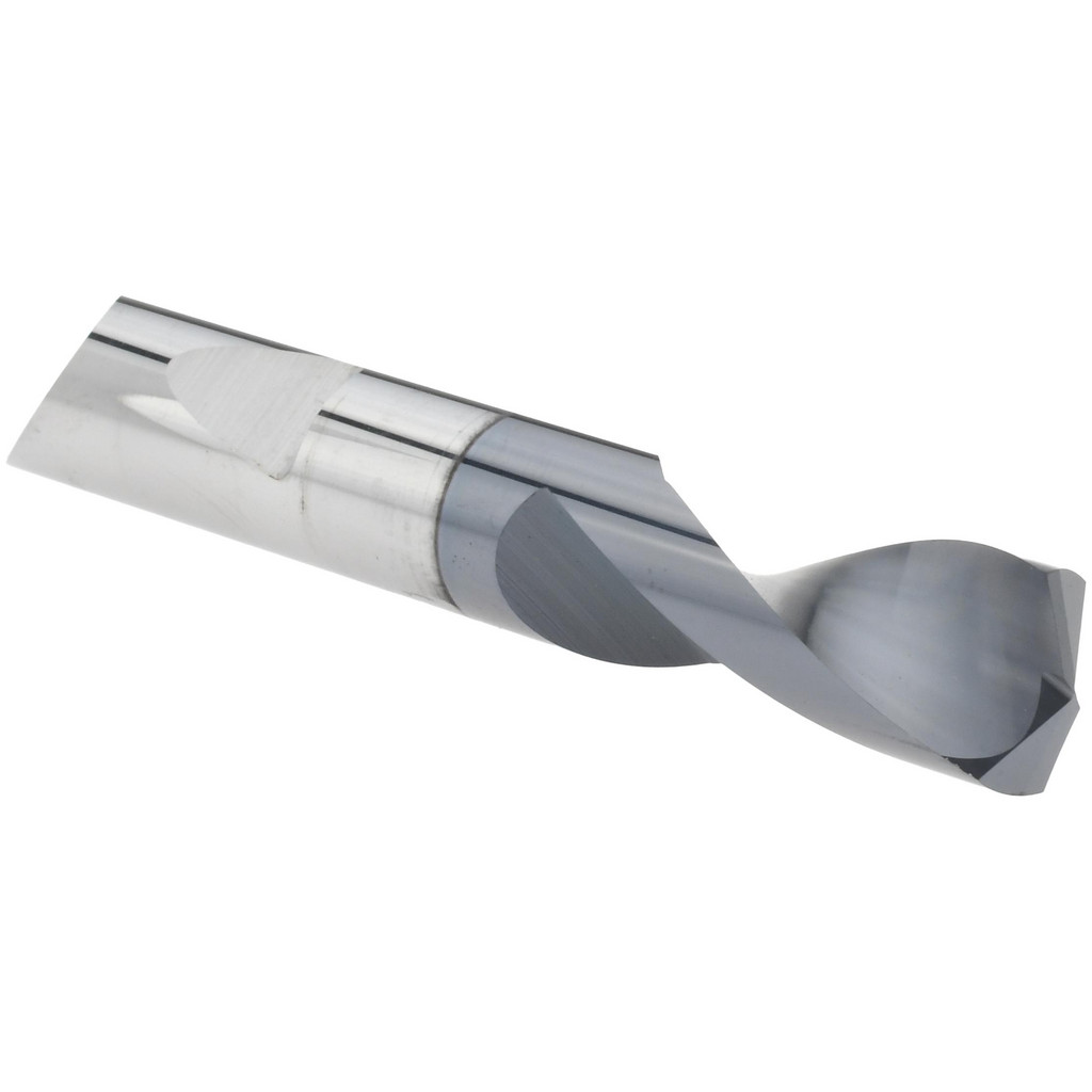 Micro 100 Spotting Drill: 3/8" Dia, 140 deg, 2-1/2" OAL, Solid Carbide - 1" Flute Length, 3/8" Shank Dia, AlTiN Finish, Right Hand Cut, Series QSPD