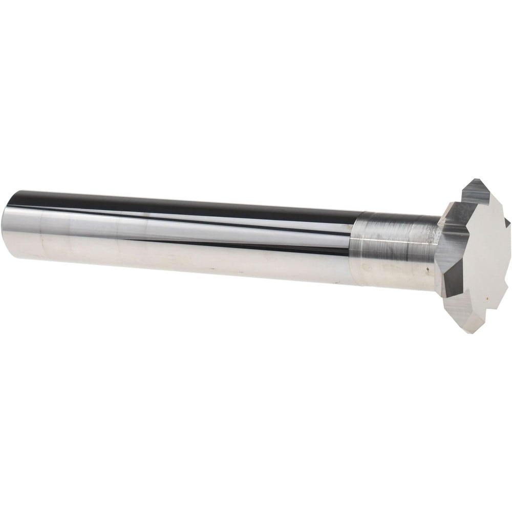 Back Chamfer: 3/4" Dia, 90 °, 0.156" Chamfer, 6 Flutes, Solid Carbide