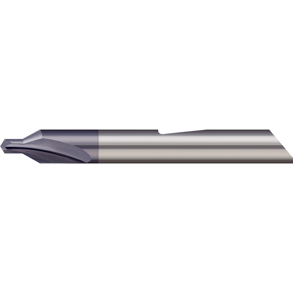 Combination Drill & Countersink: #2, 3/16" Body Dia, 118 deg, Solid Carbide - AlTiN Finish, 5/64" Point Dia, 5/64" Point Length, 2" OAL, Right Hand, Series Quick Change