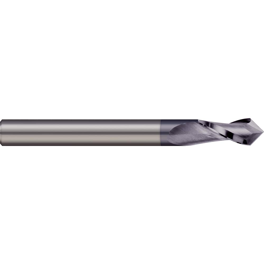 Micro 100 DM-250-490X Drill Mill: 1/4" Dia, 3/4" LOC, 4 Flutes, 90 ° Point, Solid Carbide 
