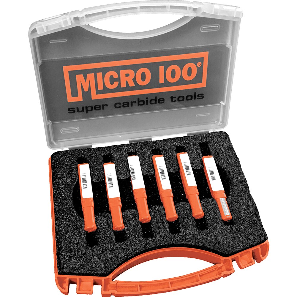 Single Point Threading Tool Sets; Thread Type: Internal ; Material: Solid Carbide ; Profile Angle: 60 ; Minimum Threading Diameter (Decimal Inch): 0.18 ; Maximum Threading Diameter (Decimal Inch): 0.36 ; Maximum Cutting Depth (Decimal Inch): 0.7500