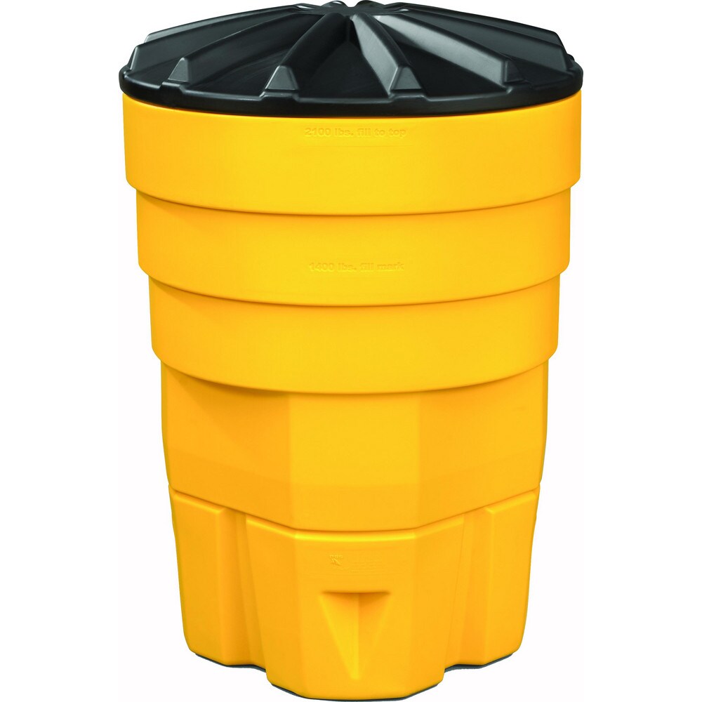 Traffic Barrels, Delineators & Posts; Material: HLMI/HDPE ; Reflective: No ; Base Needed: No ; Color: Black; Yellow