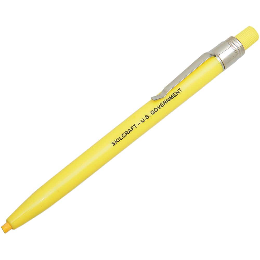 SKILCRAFT China Marker Wax Pencil - Yellow Lead