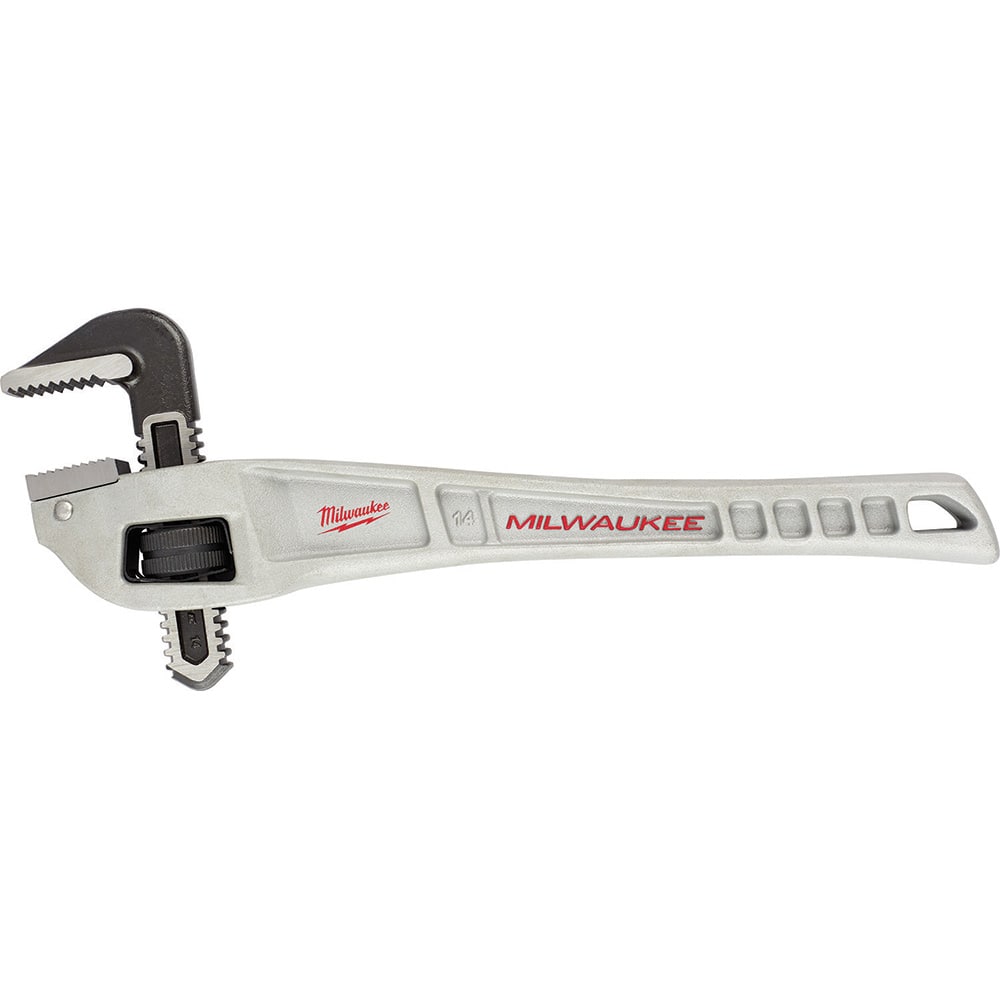 Pipe Wrench: 14" OAL, Aluminum