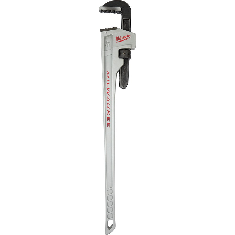 Pipe Wrench: 48" OAL, Aluminum