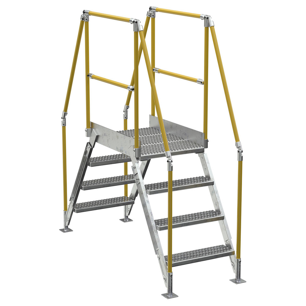 Vestil - 4-Step Steel Crossover Bridge: 500 lb Capacity, 23-1/2\, image size:1000x1000