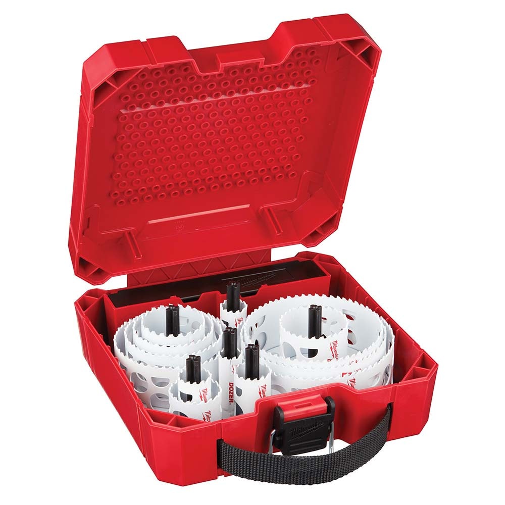 Utility Hole Saw Kit: 21 Pc, 3/4 to 5" Dia