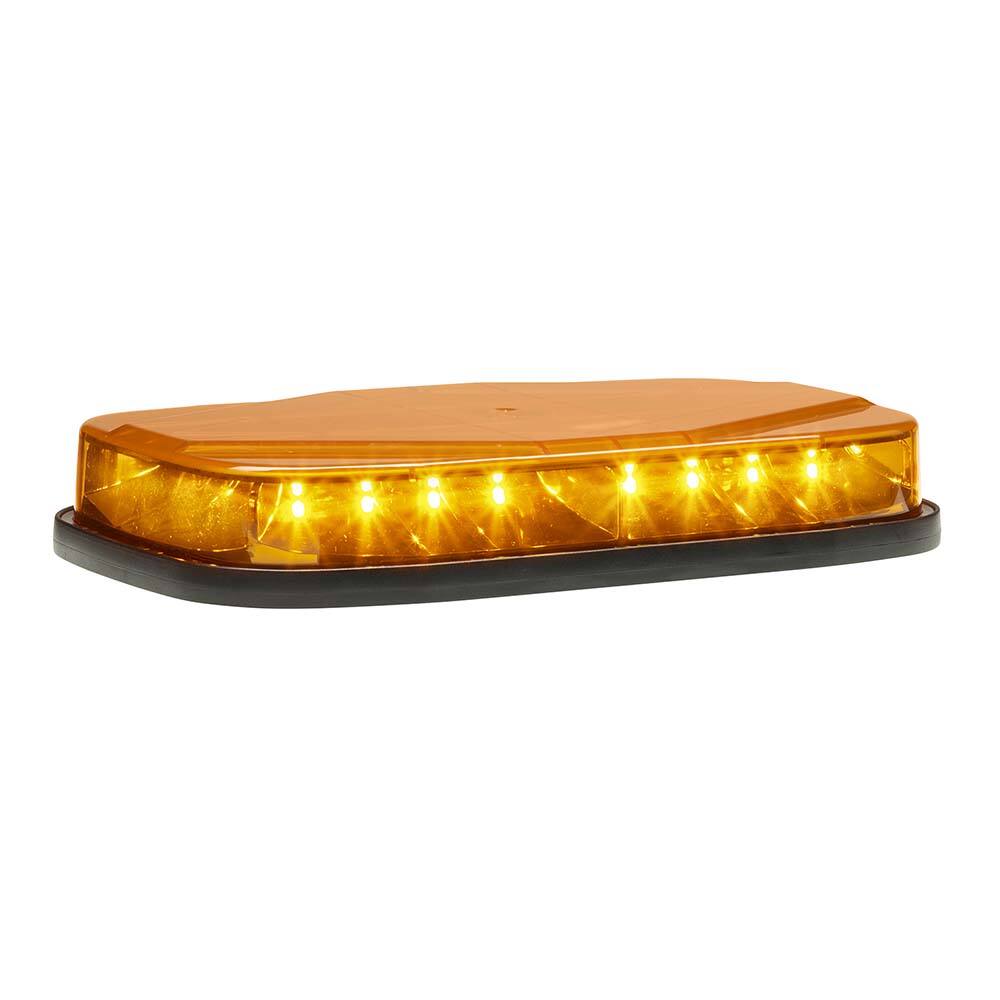 Emergency Light Assemblies; Type: Mini LED Lightbar ; Flash Rate: Variable ; Mount: Permanent ; Color: Amber ; Power Source: 12-24V DC ; Overall Height (Decimal Inch): 1.6200