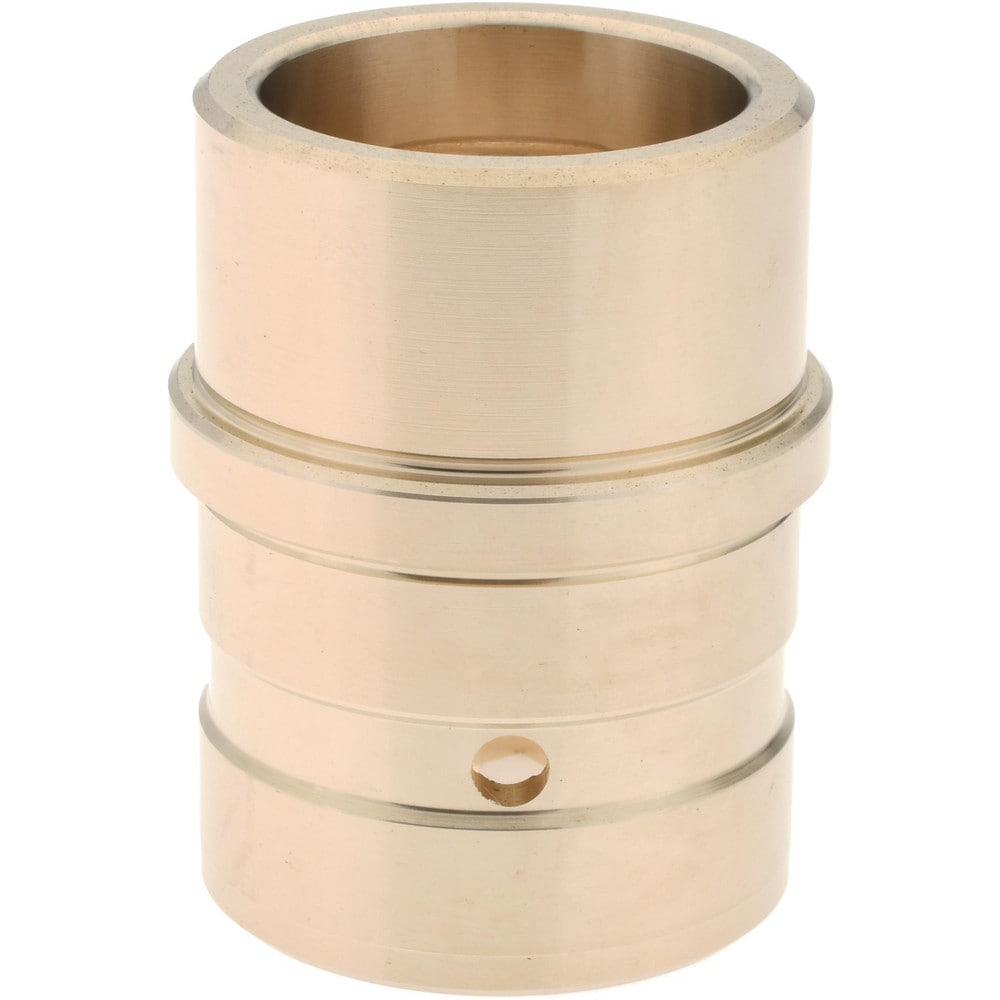 Gibraltar GEB-508 Die & Mold Straight Bushings; Material: Solid Bronze ; Inside Diameter: 0.9843in ; Inside Diameter (Decimal Inch): 0.9843in ; Body Diameter: 1.2598in ; Attachment Method: Press-Fit ; Lubrication Type: Non-Self Lubricating Image