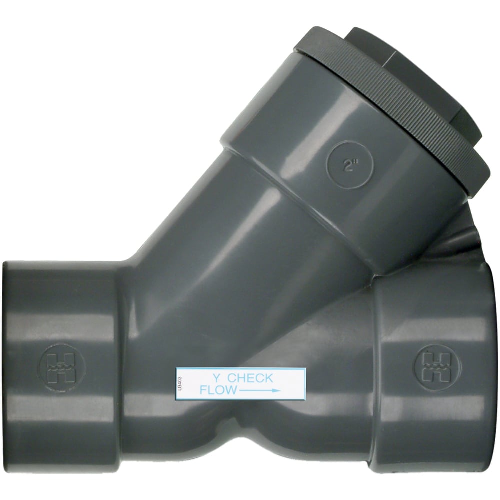 Pvc y store check valve