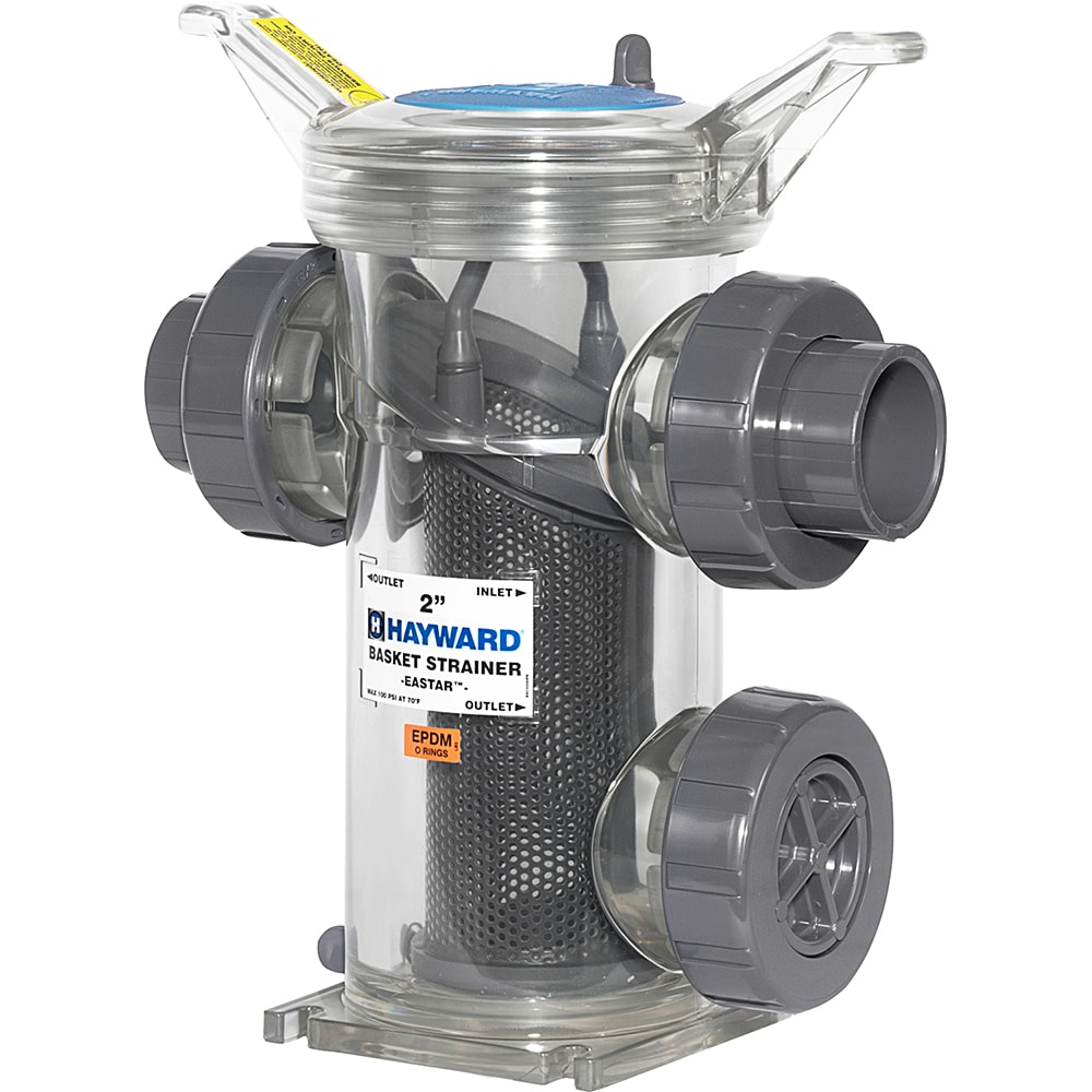 Strainers, Skimmers & Foot Valves; Hose Size: 1/2 (Inch); Material: EASTAR ; Type: Simplex Basket Strainer