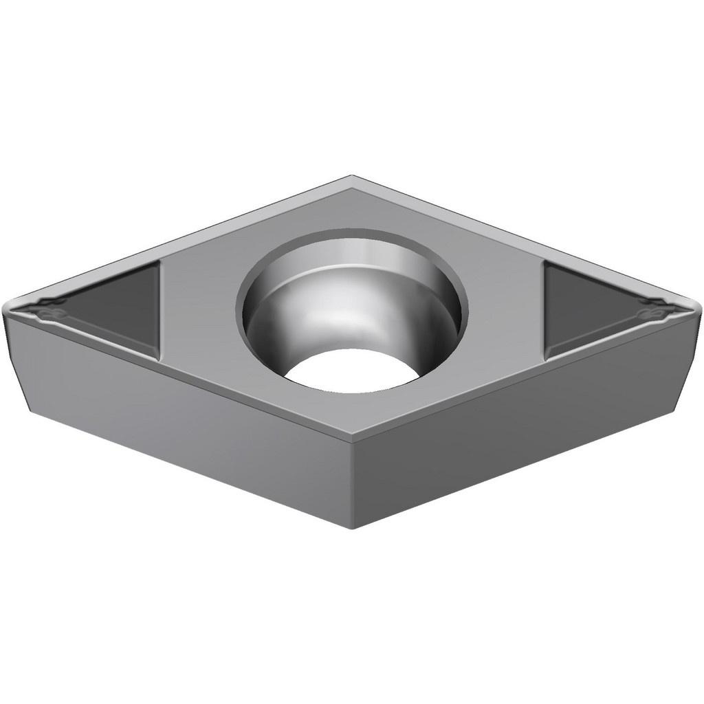 Sumitomo Turning Insert: DCMT32.51ELB AC6030M, Carbide - AC6030M, 0.4567" Long, 0.3750" Inscribed Circle, 0.0157" Corner Radius, 55.00 deg D