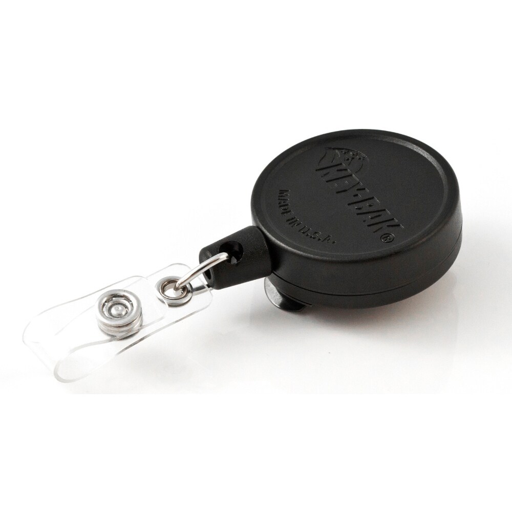 Key Control; Type: Retractable ID Holder ; Number of Keys: 10 ; Color: Black ; Width (Inch): 1