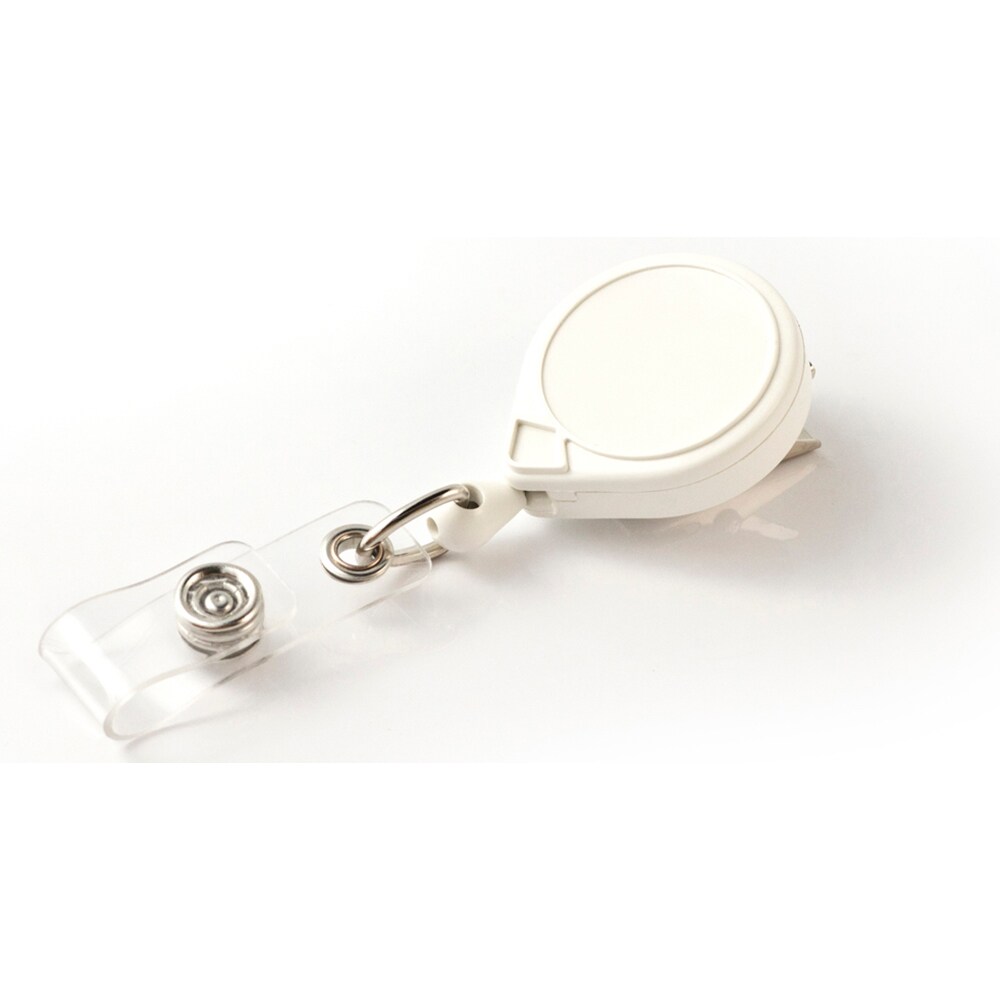 Key Control; Type: Retractable ID Holder ; Number of Keys: 3 ; Color: White ; Width (Inch): 1
