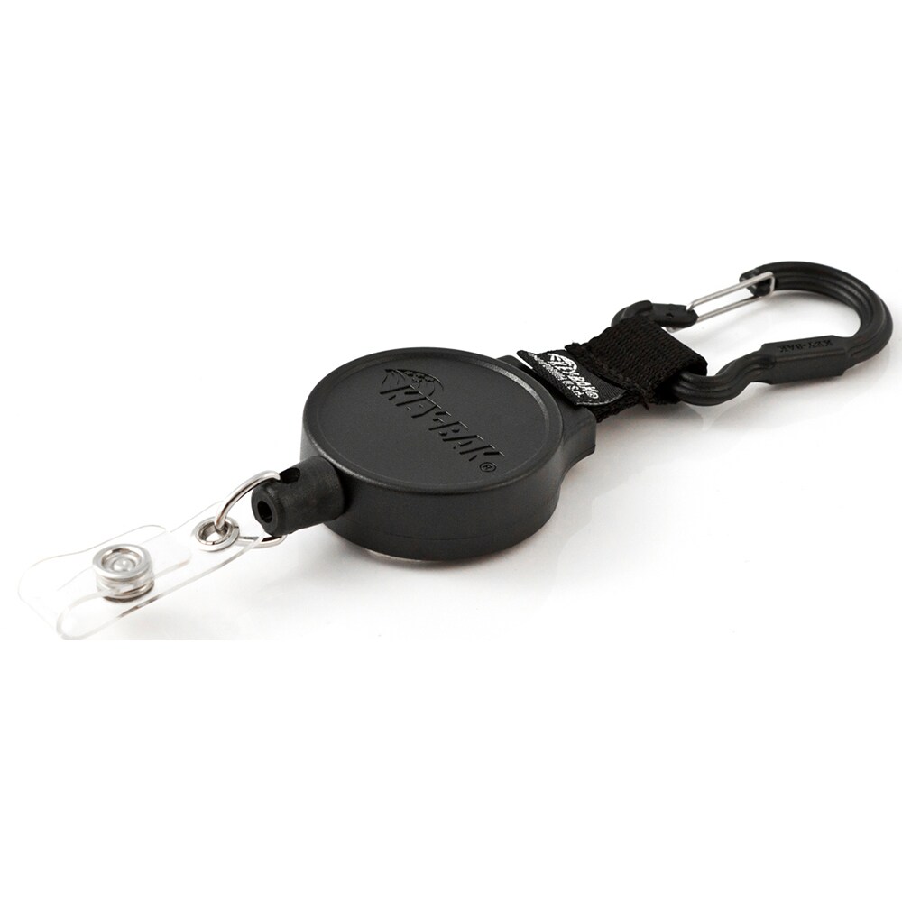 Key Control; Type: Retractable ID Holder ; Number of Keys: 10 ; Color: Black ; Width (Inch): 1