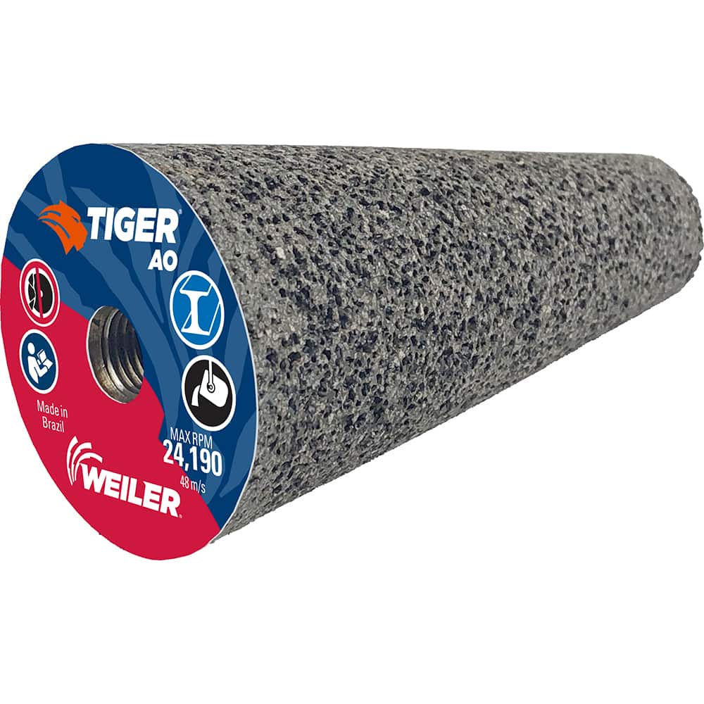 Abrasive Tapered Conical: Type 17, Coarse, 3/8-24 Arbor Hole