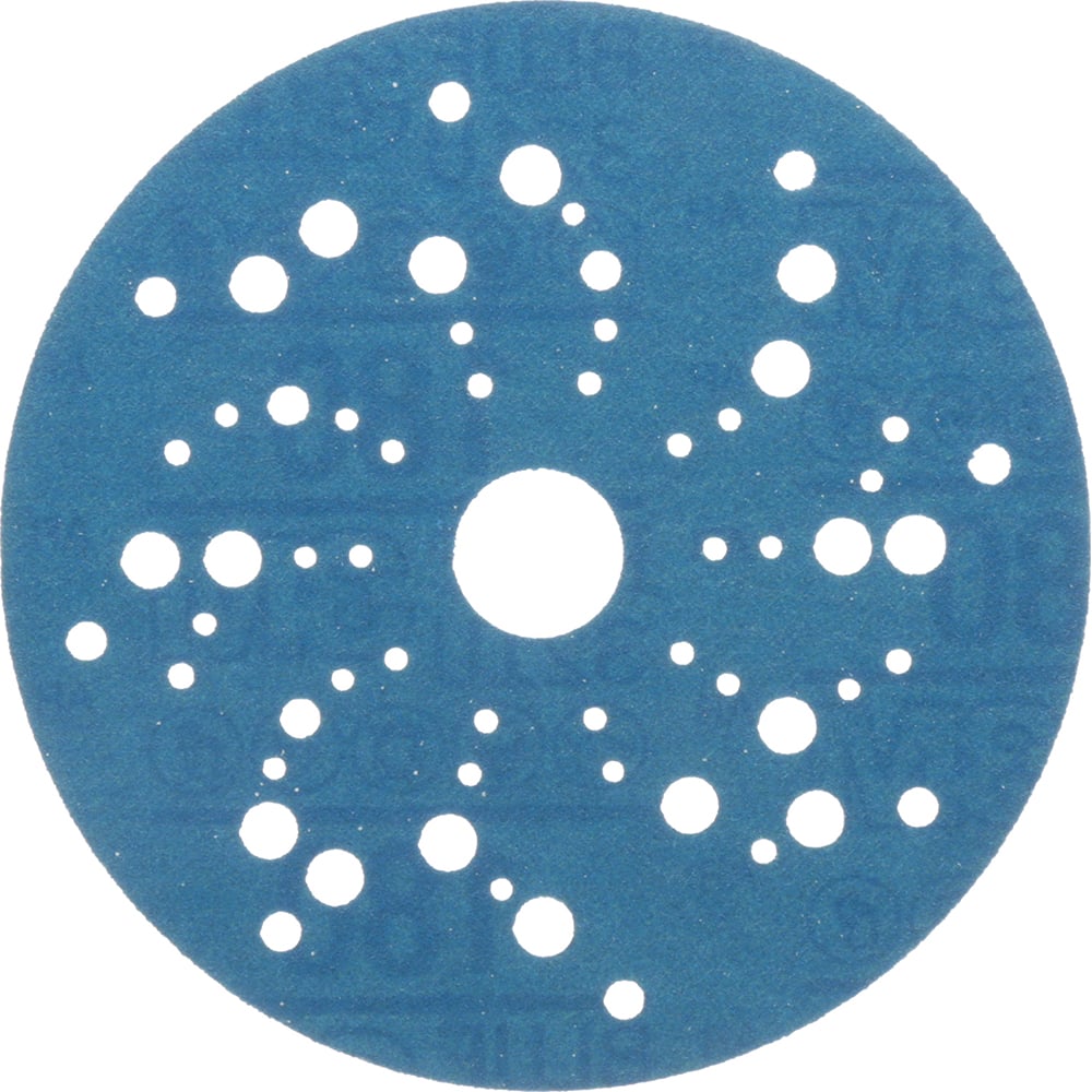 Hook & Loop Disc: 5" Disc Dia, 180 Grit, Coated, Ceramic Aluminum Oxide