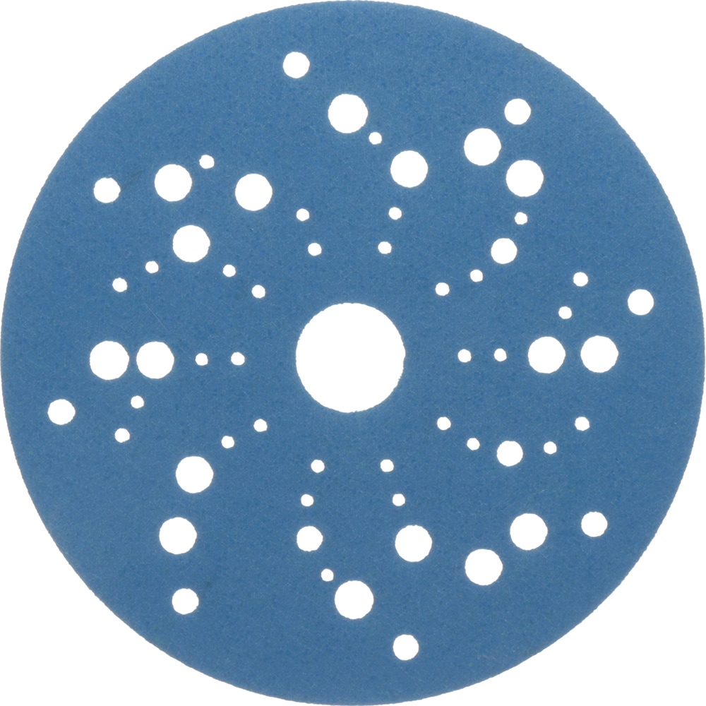 Hook & Loop Disc: 5" Disc Dia, 320 Grit, Coated, Ceramic Aluminum Oxide