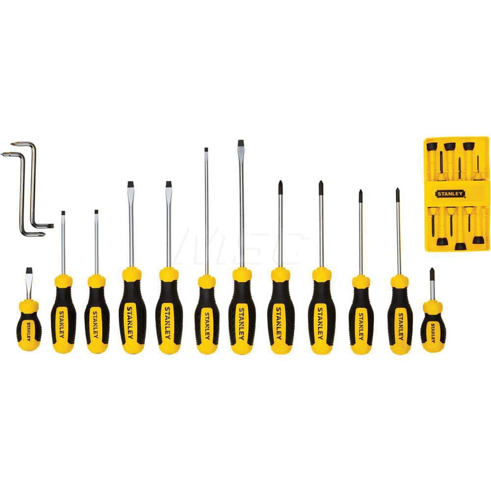 Screwdriver Set: 20 Pc, Square, Hex, Offset, Phillips & Slotted