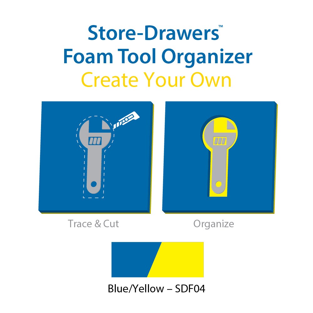 Tool Box Case & Cabinet Inserts; Type: Customizable Foam Insert ; For Use With: Store-Drawers Tool Boxes & Cases ; Material Family: Foam ; Width (Inch): 40 ; Depth (Inch): 27 ; Height (Inch): 3/4