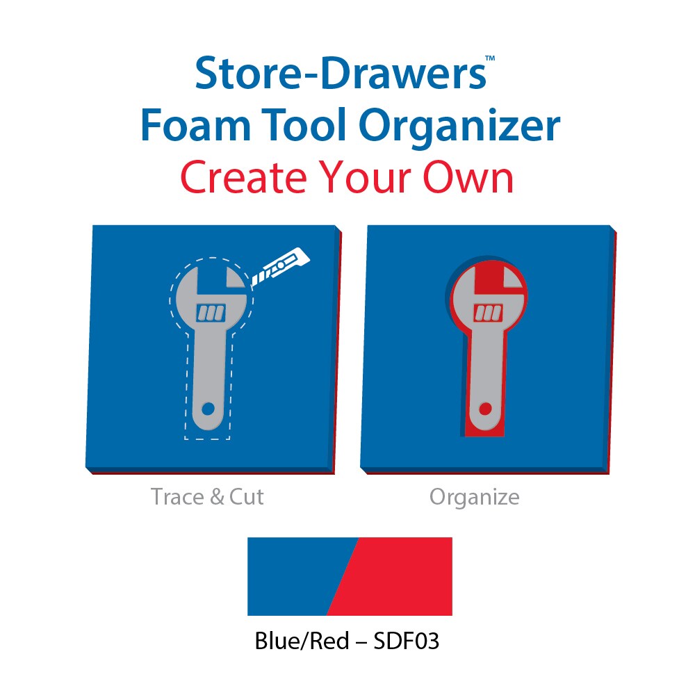 Tool Box Case & Cabinet Inserts; Type: Customizable Foam Insert ; For Use With: Store-Drawers Tool Boxes & Cases ; Material Family: Foam ; Width (Inch): 40 ; Depth (Inch): 27 ; Height (Inch): 3/4