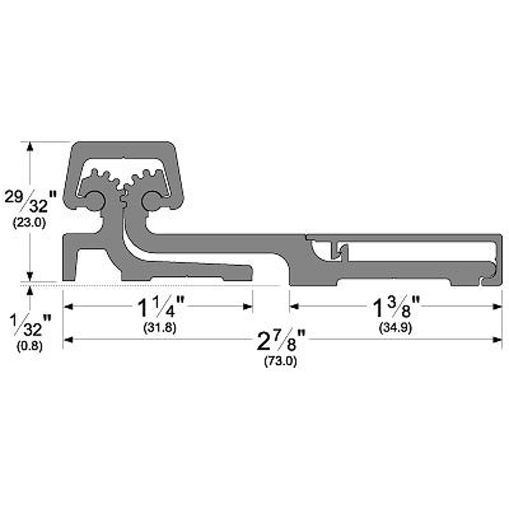 Pemko Piano Hinge 2.875" Wide, 83" Long, 1" Thick MSC Industrial