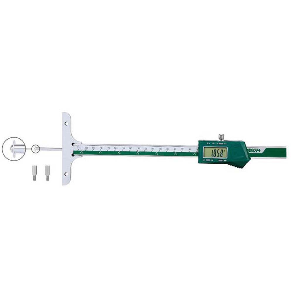 Electronic Depth Gages; Maximum Measurement (mm): 200.00; Resolution (Decimal Inch): 0.0005; Base Length (Inch): 4; Data Output: Yes; Calibrated: Yes; Traceability Certification Included: None; Features: Supplied With Three Interchangeable Points (Flat, S