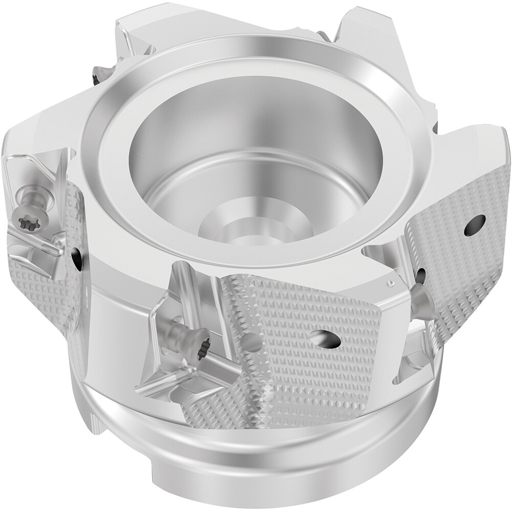 Indexable Square-Shoulder Face Mills; Maximum Cutting Diameter (Decimal Inch): 2.4800 ; Maximum Cutting Diameter (mm): 63.00 ; Maximum Depth of Cut (mm): 15.00 ; Arbor Hole Diameter (mm): 27.00 ; Arbor Hole Diameter (Inch): 27