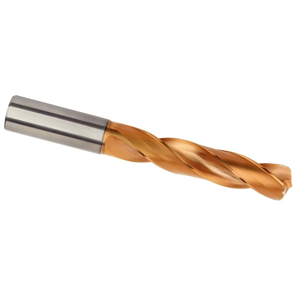 Taper Length Drill Bit: Series K256, 25/64" Dia, 143 ° Point, Solid Carbide