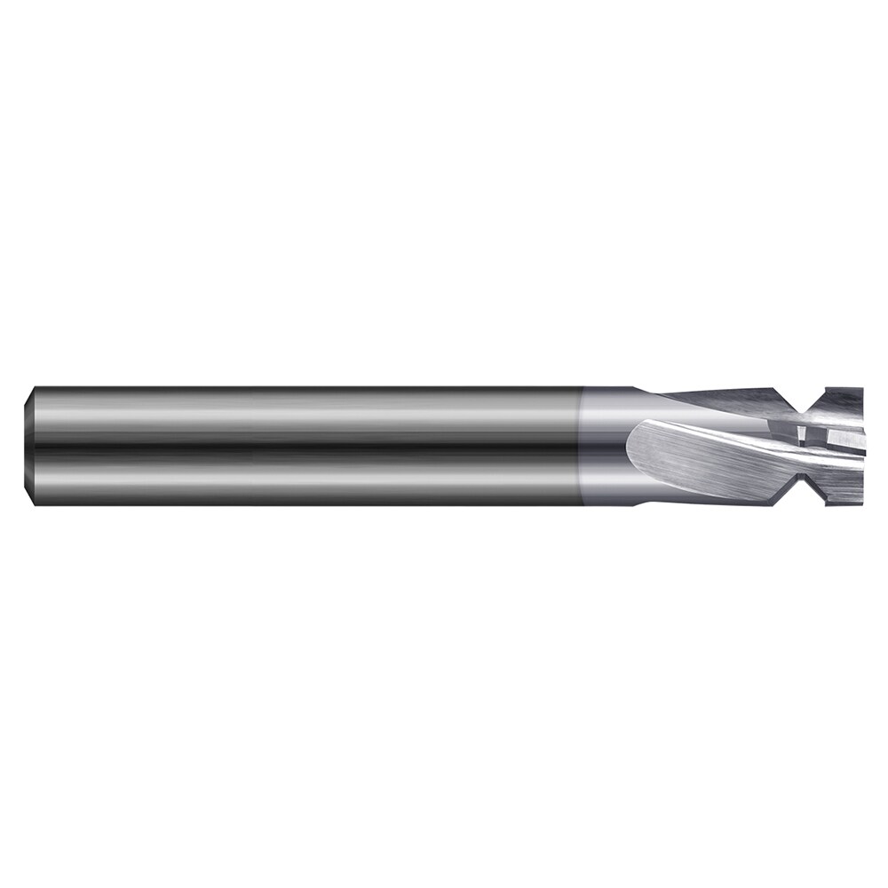 90° 0.282" Minor Diam, 1/2" Cut Diam, 0.021" Min Width, 4-Flute Solid Carbide Picatinny Rail Form Cutter