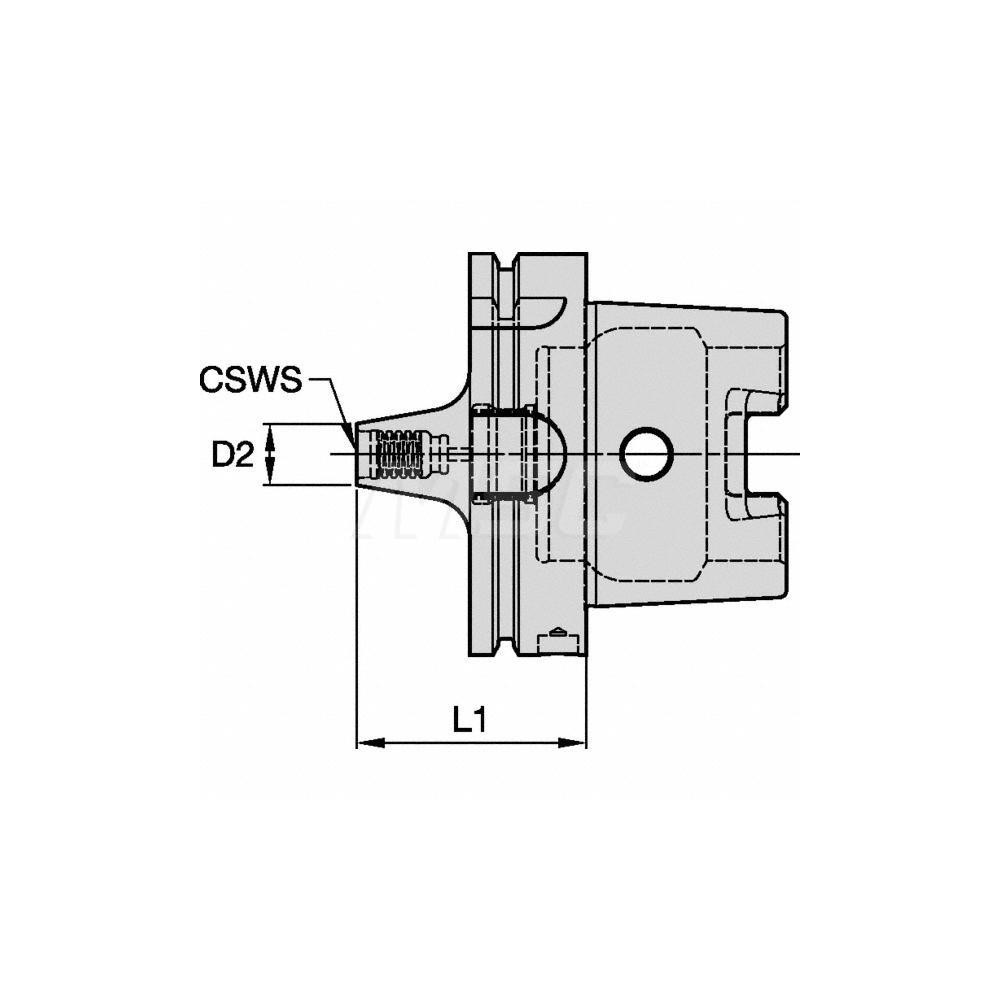 Kennametal End Mill Holder HSK100A Taper Shank MSC Industrial Supply Co.