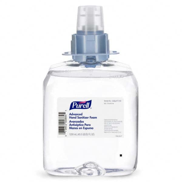 PURELL. 5192-04 Hand Sanitizer: Foam, 1200 mL, Dispenser Refill 