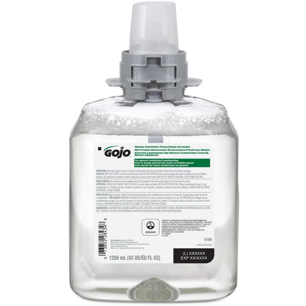 GOJO 5165-04 Hand Cleaner: 1,250 mL Dispenser Refill 