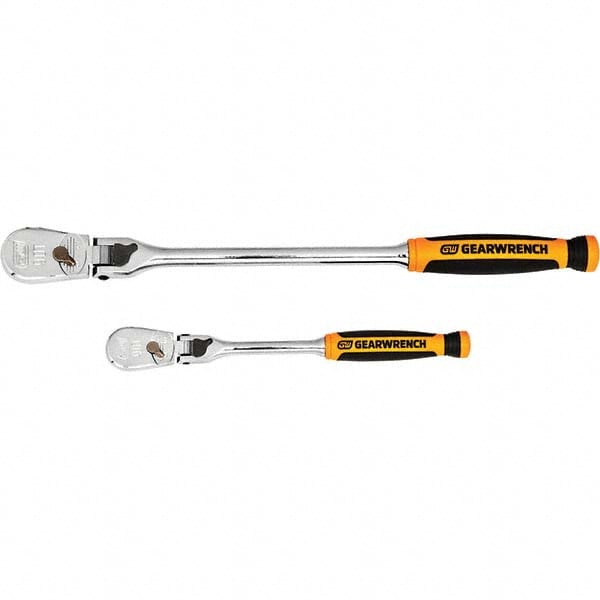 Ratchet Set: 1/4 & 3/8" Drive, Teardrop Head