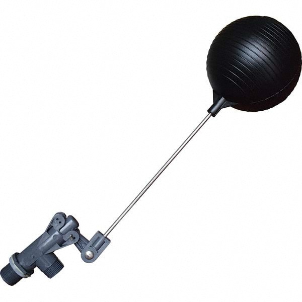 Control Devices - Float Valves; Style: Angle Pattern-Single Seat; End  Connection: MIP; Valve Body Material: Stainless Steel, PVC; Float Material:  PVC