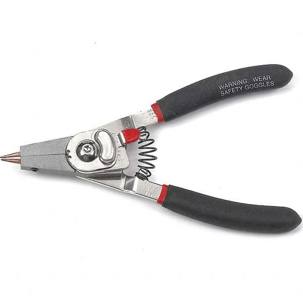 Retaining Ring Pliers; Type: 90 degrees Convertible ; Tip Diameter (Decimal Inch): 0.0240; 0.0380; 0.0470 ; Overall Length (mm): 6.00 ; Body Material: Steel ; Handle Material: Double Dip ; Handle Color: Black