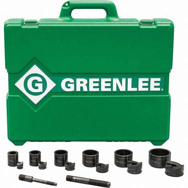 Greenlee Punch & Driver Kits; Tool Type Knockout Set; Punch Shape
