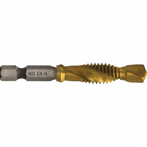 Greenlee Combination Drill & Tap Sets; Minimum Thread Size (Inch) 3/