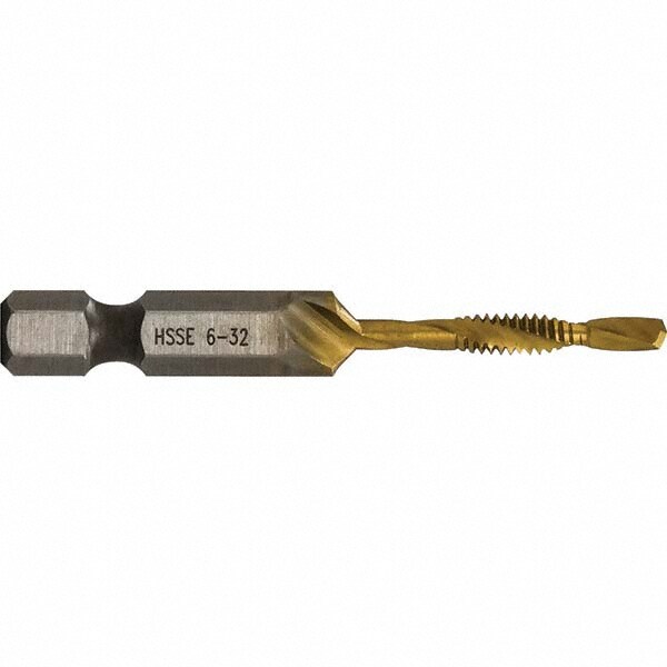 Combination Drill & Tap Sets; Minimum Thread Size (mm): #6-32 in ; Minimum Thread Size (Inch): #6-32 in; #6-32 ; Minimum Thread Size: #6-32 in ; Maximum Thread Size (mm): #6-32 in; M3.5x0.60 mm ; Maximum Thread Size (Inch): #6-32