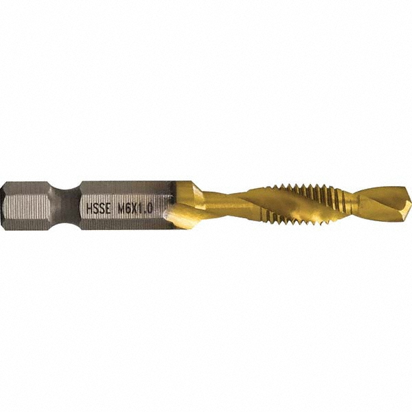 Greenlee Combination Drill & Tap Sets; Minimum Thread Size M6x1.00 mm; Maximum Thread Size 1