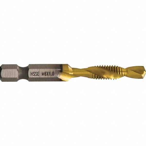 Combination Drill & Tap Sets; Minimum Thread Size (mm): M6x1.00 mm ; Minimum Thread Size (Inch): M6x1.00 mm ; Minimum Thread Size: M6x1.00 mm ; Maximum Thread Size (mm): 1/4-20 in; M6x1.00 mm ; Maximum Thread Size (Inch): 1/4-20