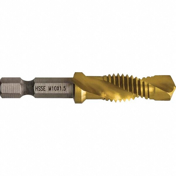 Combination Drill & Tap Sets; Minimum Thread Size (mm): M10x1.50 mm ; Minimum Thread Size (Inch): M10x1.50 mm ; Minimum Thread Size: M10x1.50 mm ; Maximum Thread Size (mm): 3/8-16 in; M10x1.50 mm ; Maximum Thread Size (Inch): 3/8-16