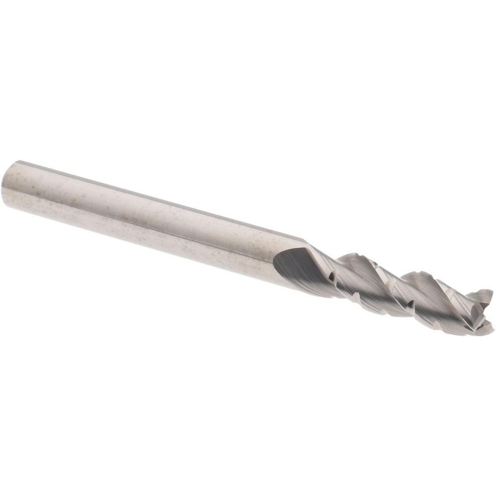 Accupro 6504156 Square End Mill: 3/16 Dia, 5/8 LOC, 3/16 Shank Dia, 2 OAL, 3 Flutes, Solid Carbide 