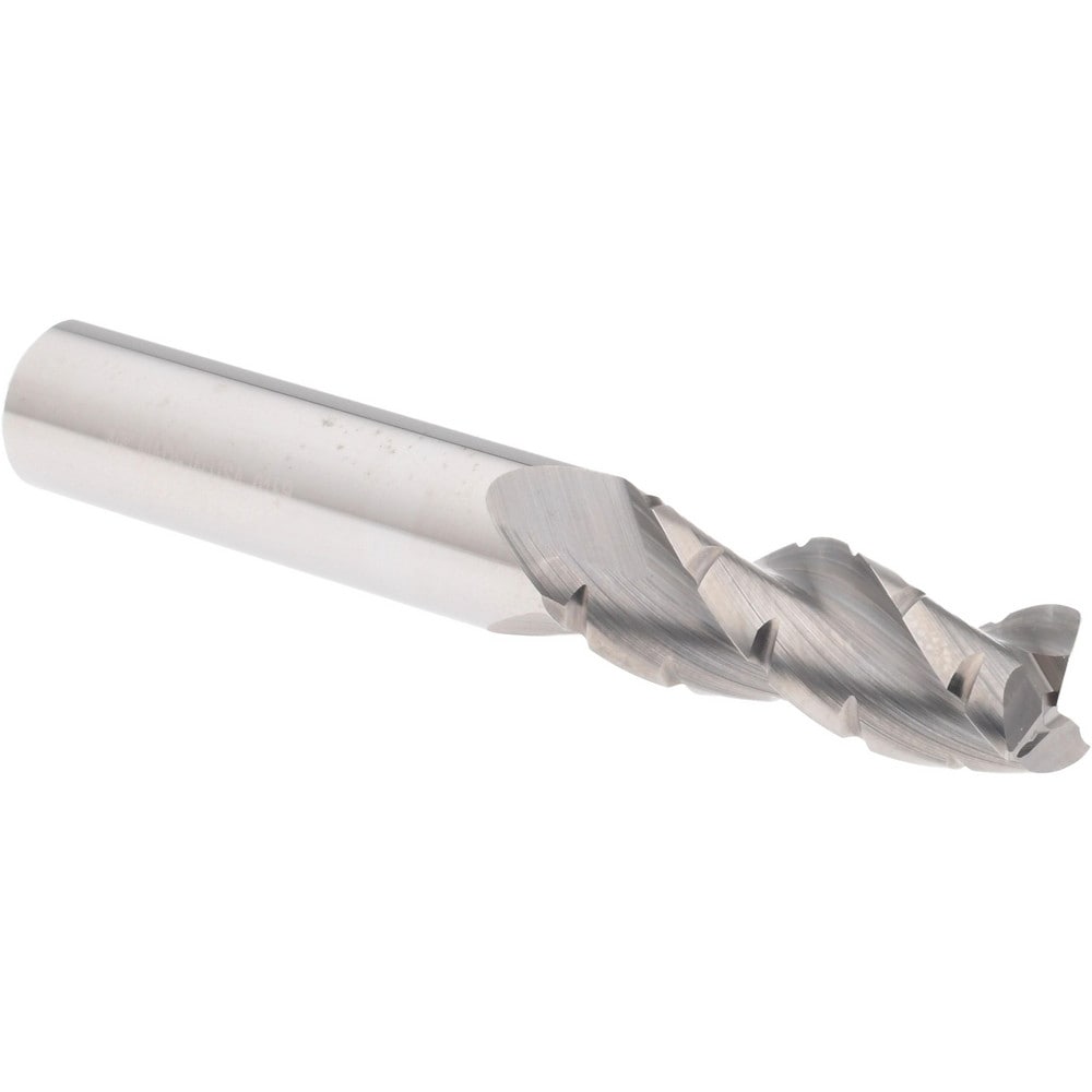 Accupro 6504157 Corner Radius End Mill: 1" LOC, 0.015" Radius, 3 Flutes, Solid Carbide 