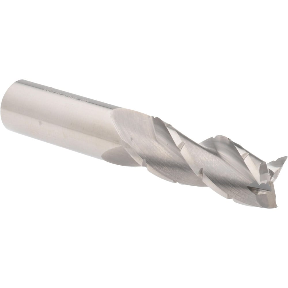 Accupro 6504158 Square End Mill: 5/8 Dia, 1-5/8 LOC, 5/8 Shank Dia, 3-1/2 OAL, 3 Flutes, Solid Carbide 