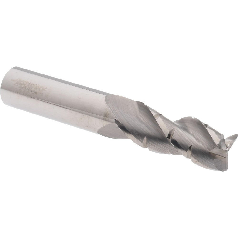 Accupro 6504163 Corner Radius End Mill: 1-1/4" LOC, 0.045" Radius, 3 Flutes, Solid Carbide 