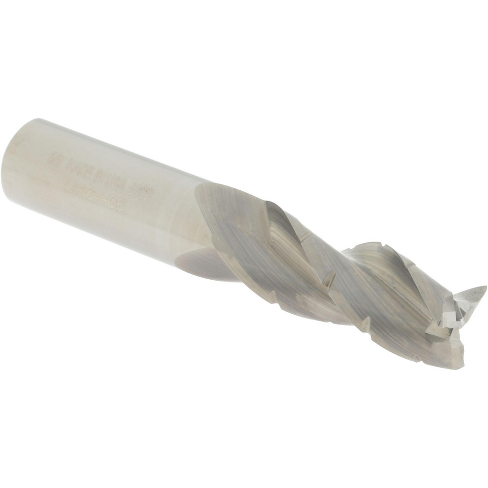 Accupro 6504179 Corner Radius End Mill: 1-5/8" LOC, 0.06" Radius, 3 Flutes, Solid Carbide 