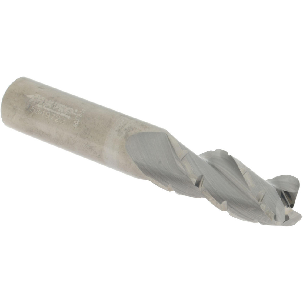 Accupro 6504180 Corner Radius End Mill: 1-1/4" LOC, 0.06" Radius, 3 Flutes, Solid Carbide 