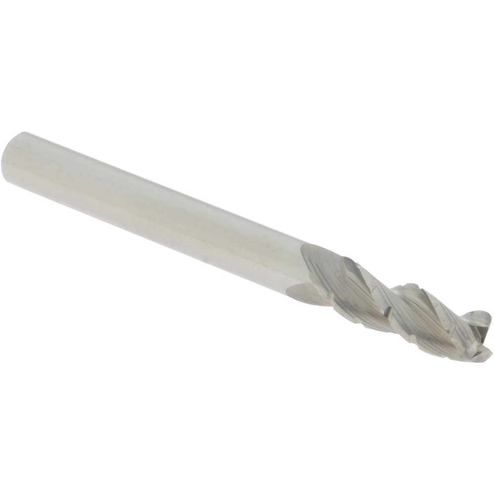 Accupro 6504182 Corner Radius End Mill: 3/4" LOC, 0.03" Radius, 3 Flutes, Solid Carbide 