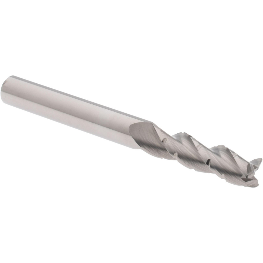 Accupro 6504191 Corner Radius End Mill: 1-1/8" LOC, 0.015" Radius, 3 Flutes, Solid Carbide 